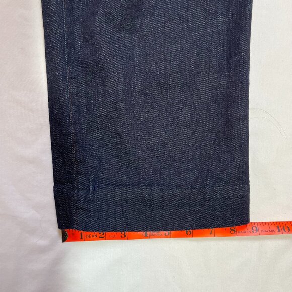 Eileen Fisher Jeans Straight Leg Dark Wash Stretch Size L - Picture 8 of 10